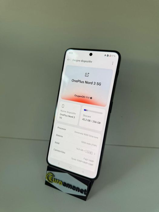 Telefon mobil OnePlus Nord 3, Dual SIM, 16GB RAM, 256GB, 5G, GREY -P-