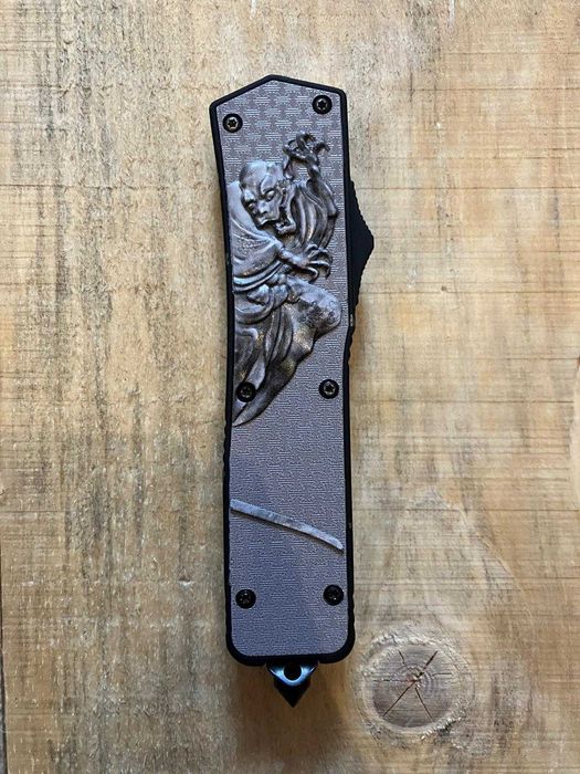 Cuțit automat, camping, vânătoare, pescuit, switchblade ,full metal