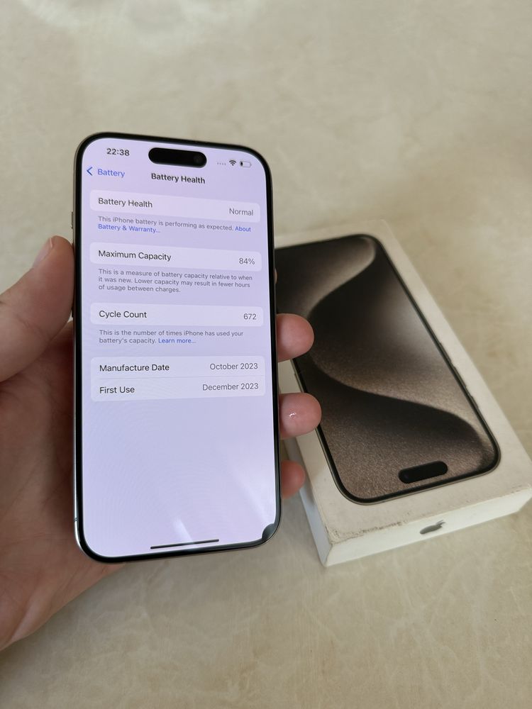 Iphone 15 pro 256 gb J/A