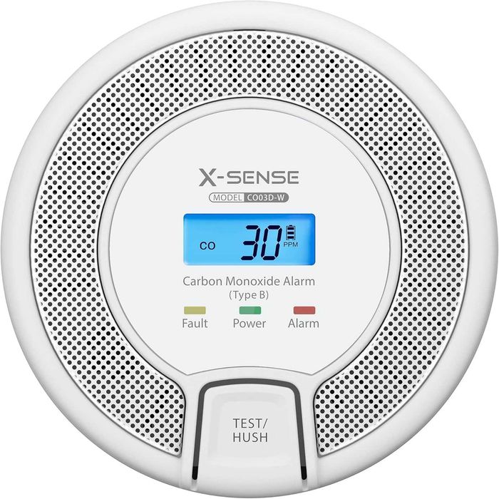 Detector Monoxid de Carbon X-Sense cu Afișaj Digital și Baterii