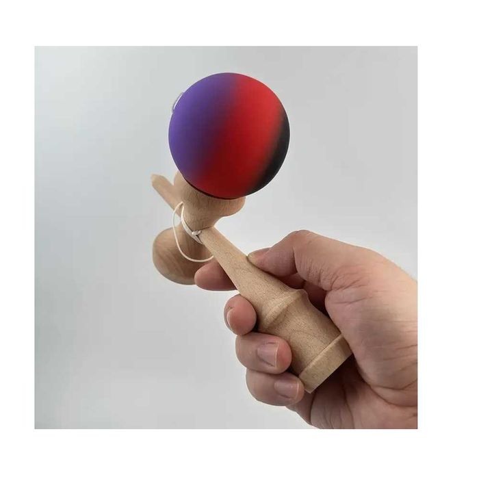 Kendama profesionala lemn fag 18 cm, vopsea aderenta mata, Aurora Fade