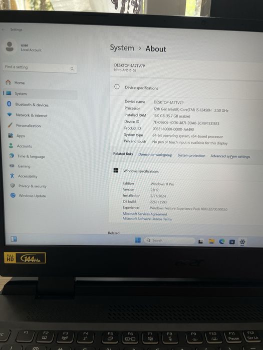 Vand/Schimb Laptop Gaming Acer Nitro 5