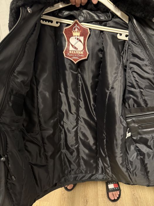 Мъжка зимна шуба/яке естествена кожа