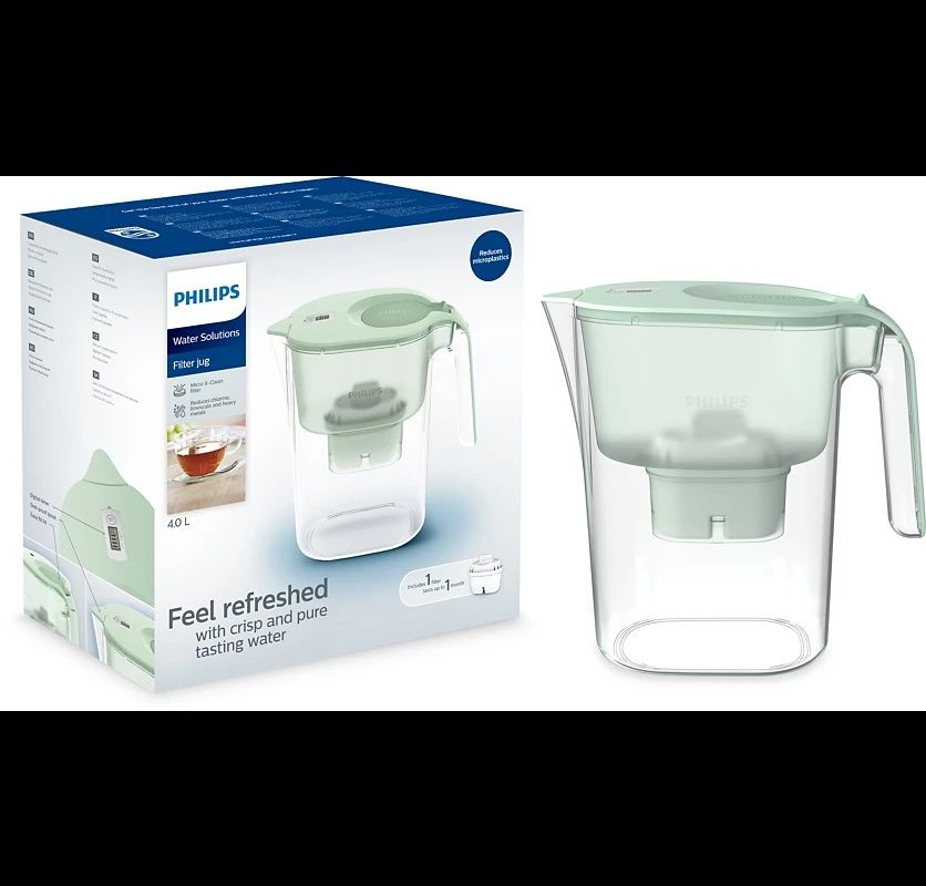 Кувшин фильтр для воды Philips 4 литр с цифровым таймером