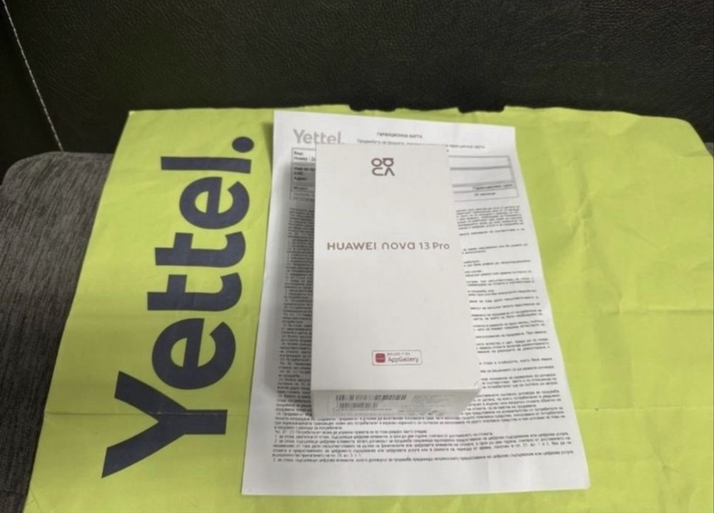 ЧИСТО НОВ 512GB Huawei Nova 13 Pro Гаранция Yettel 3г. 2028 Green
