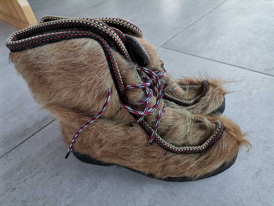 Ghete Eschimos/Inuit Damă Piele și Blană naturală de cerb/ren