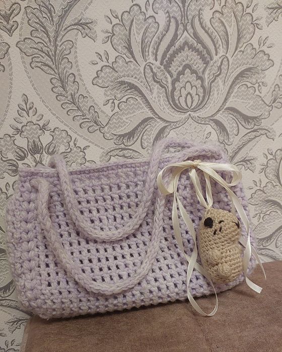 Вязаные сумочки.