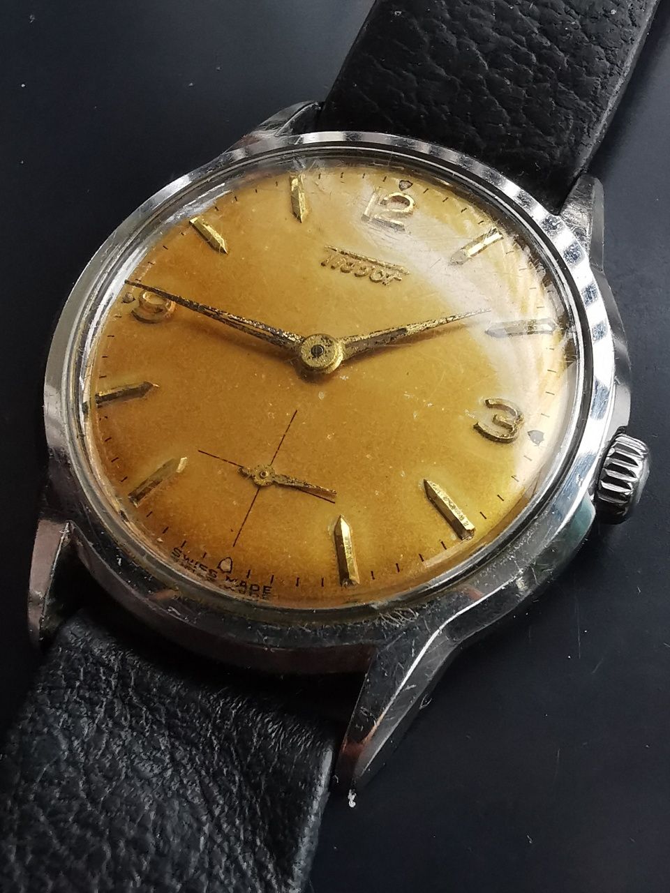 Ceas Tissot Anii '50 Oțel 34 mm Funcționează excelent!