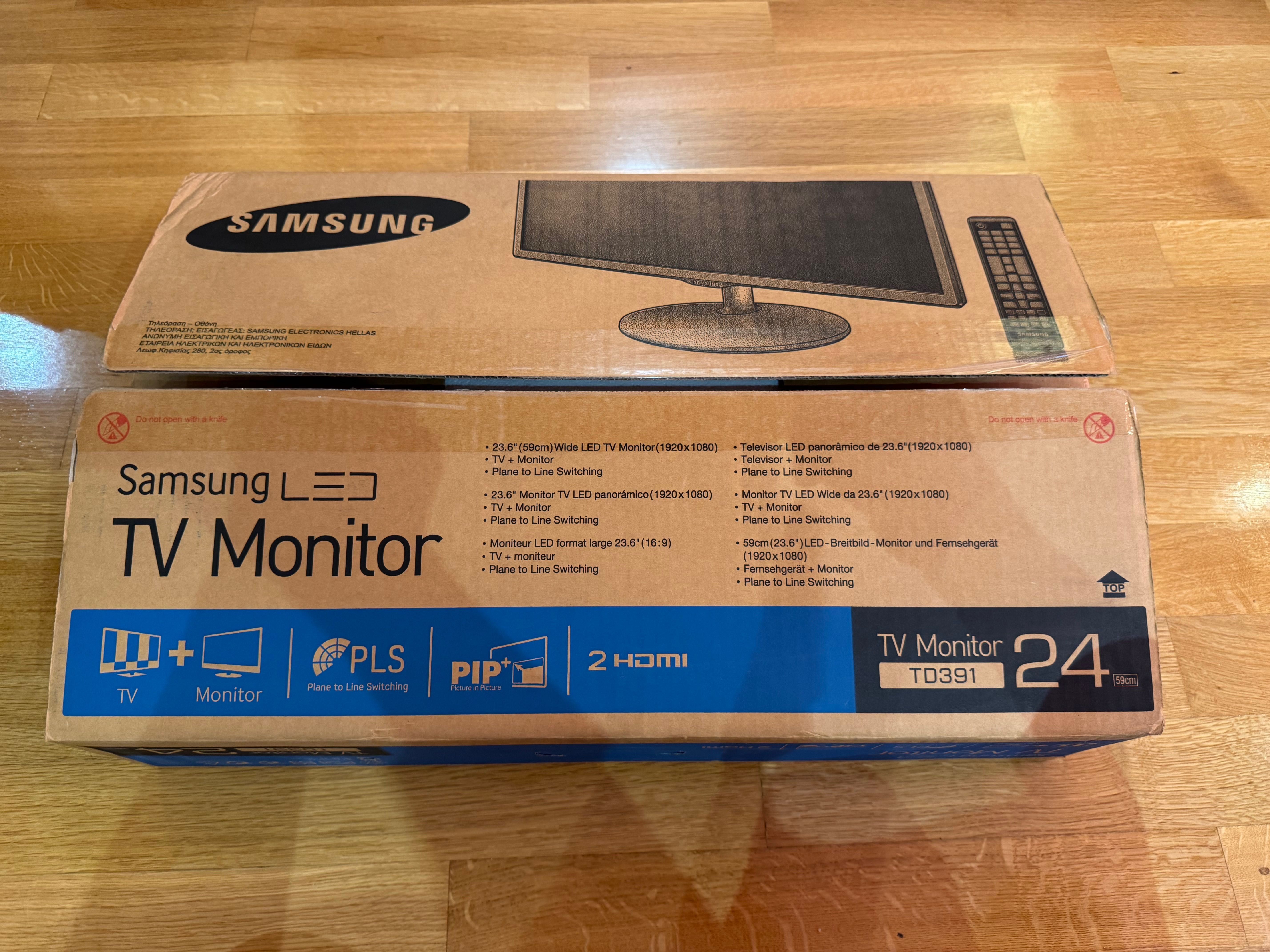 Монитор Телевизор 24-инча Samsung T24D391EW-LED с говорители