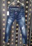 Blugi conici albastru DSQUARED2 ICON