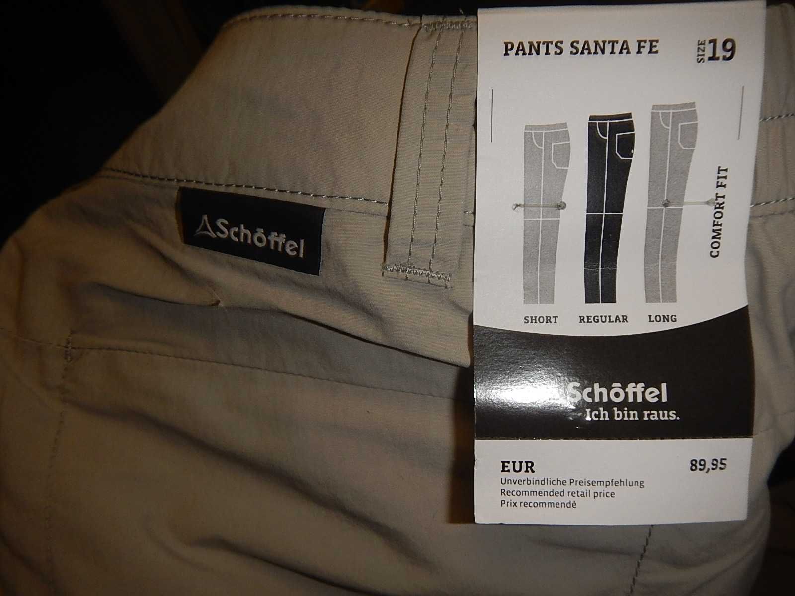 Pantaloni trekking Schoffel Santa Fe. Marimea 19(M)-Women. Noi.