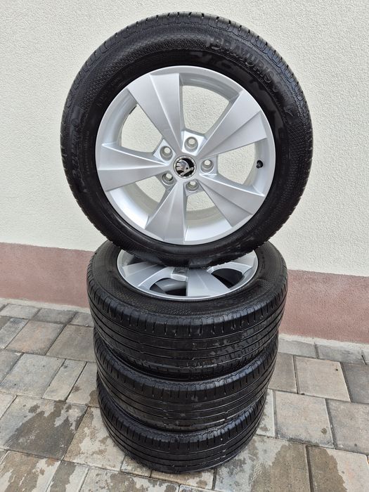 Roți /Jante aliaj 16" originale Skoda Octavia 5×112