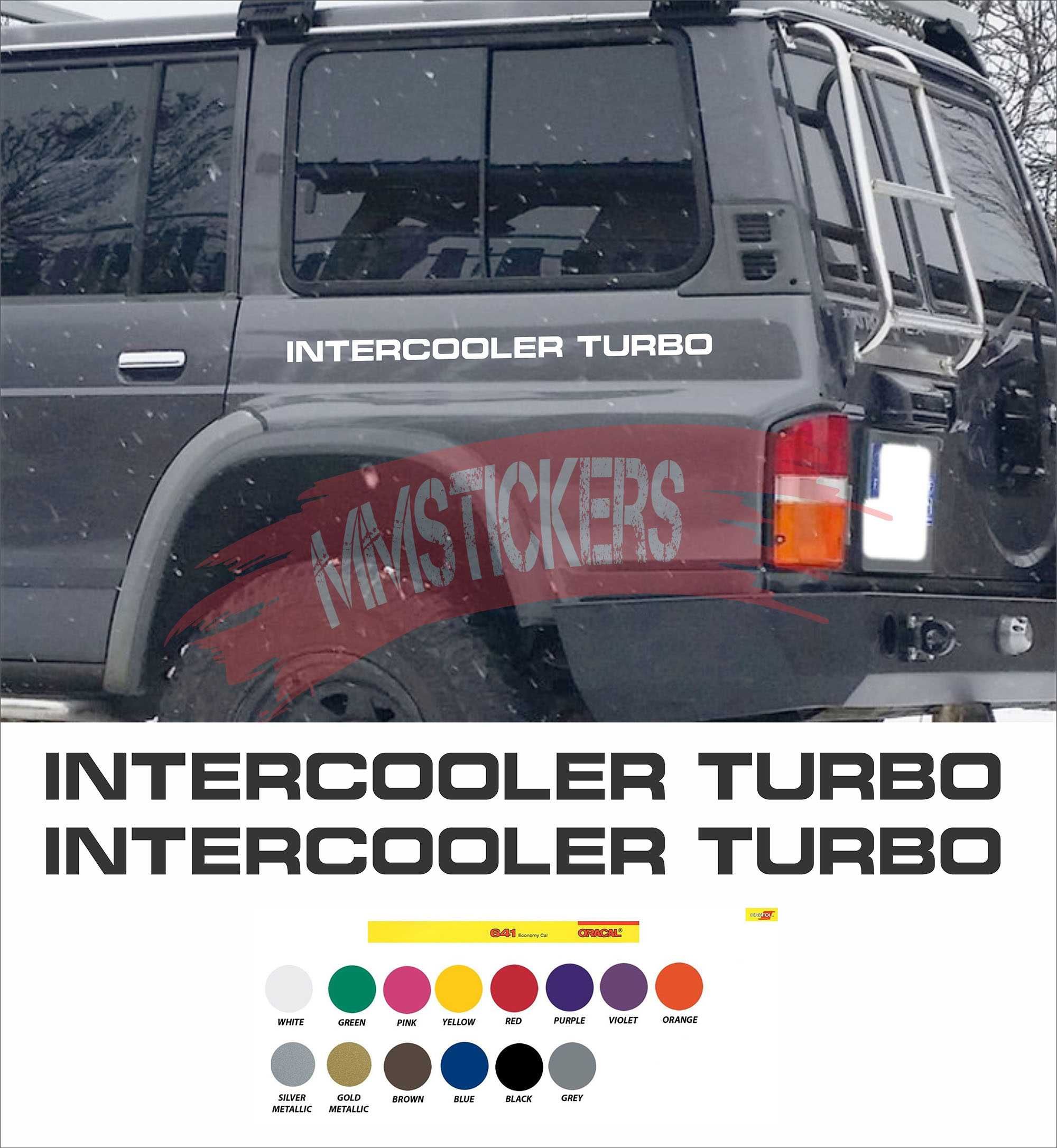 INTERCOOLER TURBO / Изработка на автомобилни стикери