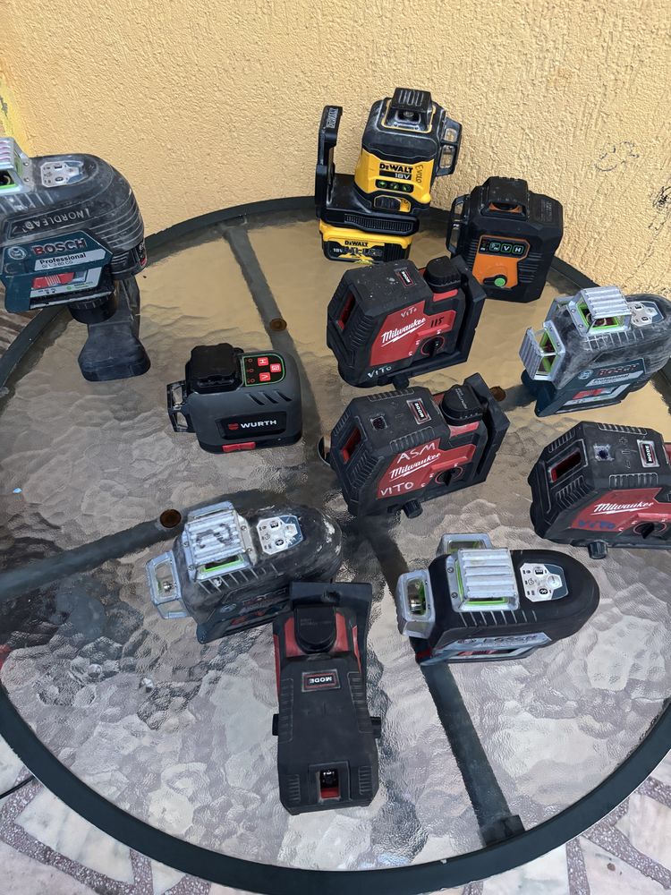 Vand Nivele Laser Milwaukee, Bosch, Dewalt, Geo Fennel