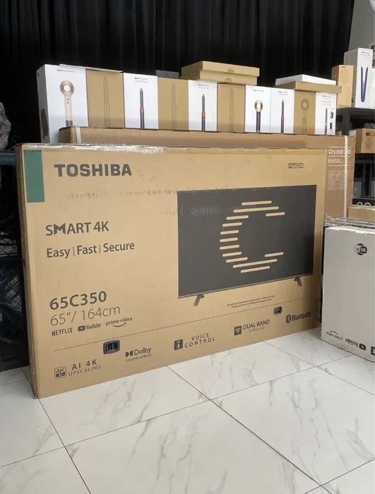 Телевизер Toshiba 65/75 4К LED Smart Tv Доставка бесплатно