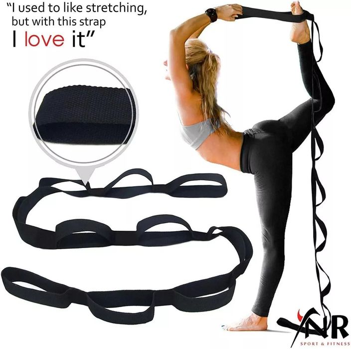 Pro Fitness Yoga Belt and Stretching Strap Working Out New