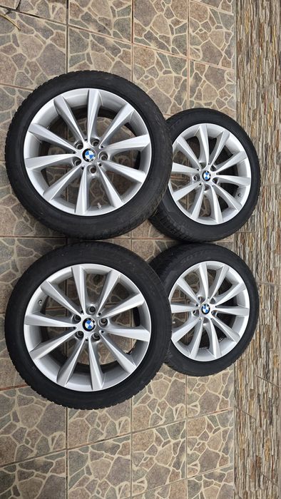 Jante aliaj BMW g30 g31 anvelope iarna 245 45 R18 seria 5 după 2017