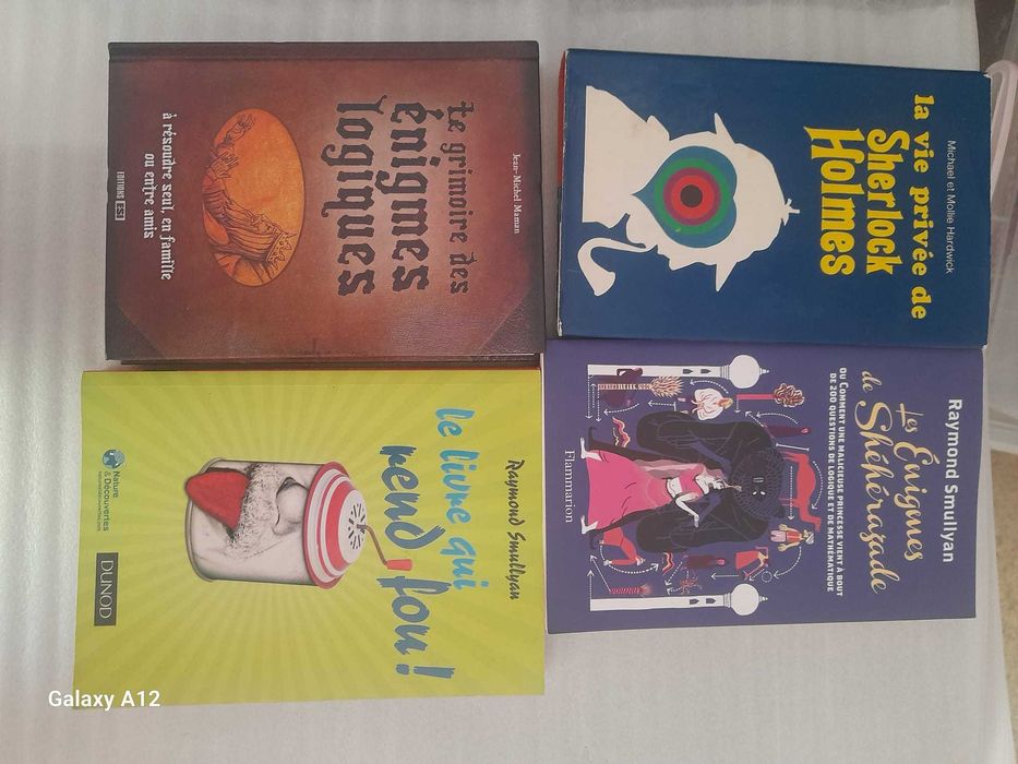 Carti de enigme logice, enigme politiste, limba franceza