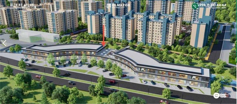 Срочно продается нежилое помещение напротив жк Алмазар сити!