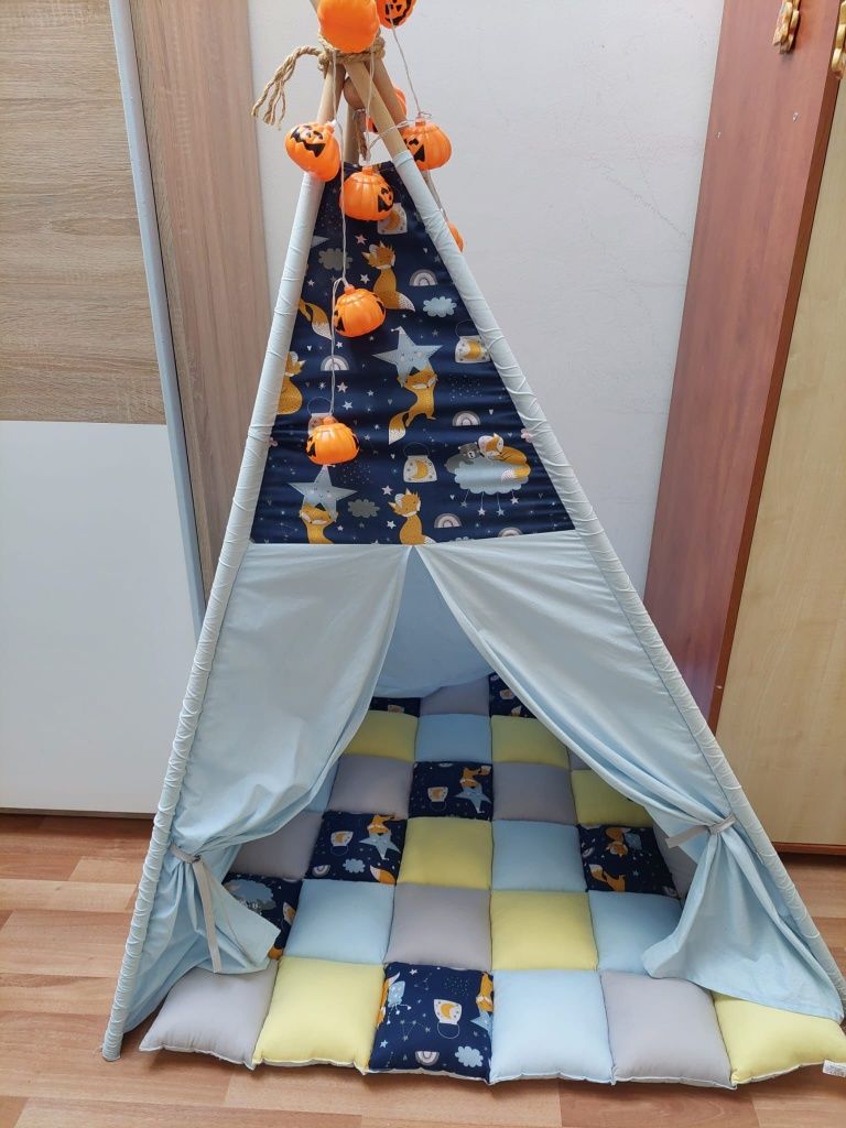 Cort de joaca teepee Blue Fox