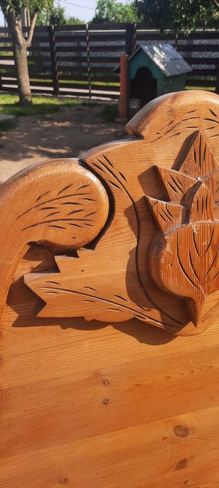 2 buc tablie pat - lemn masiv