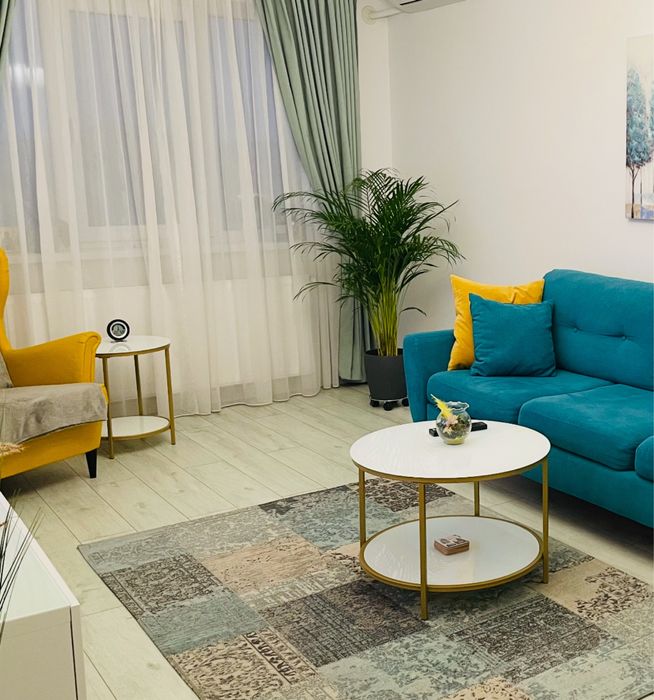 Set doua mese sticla pentru living