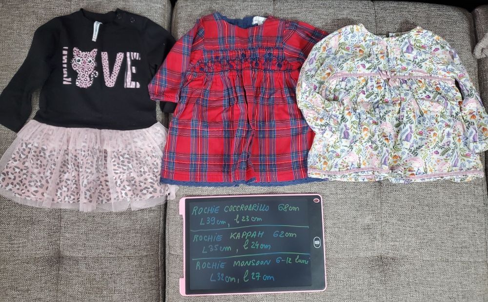 Lot haine fetite 62-74 cm