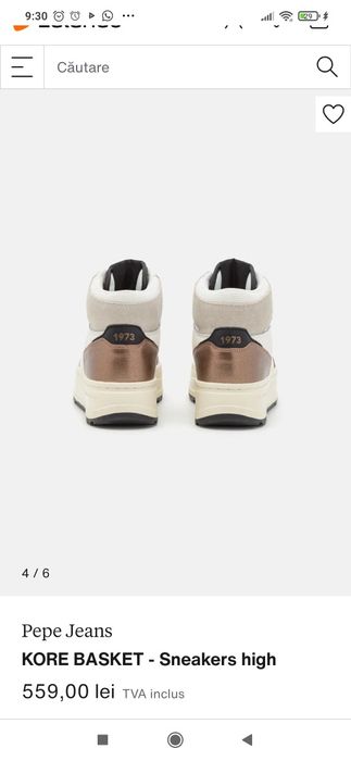 Peppe Jeans, noi, mărimea 38 bascheți