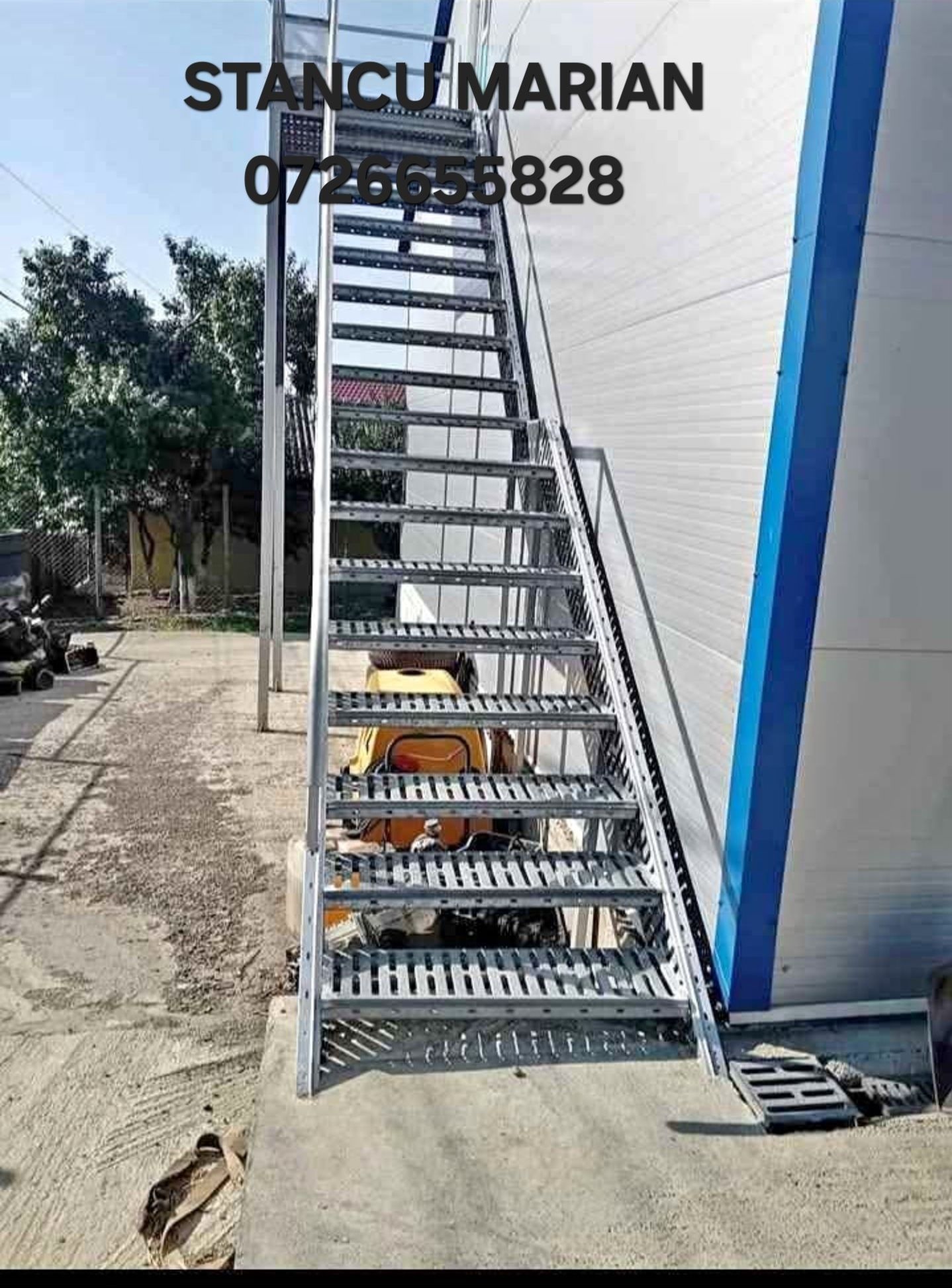 Confectionam scarii metalice zincate exterioare și pentru incendii , p