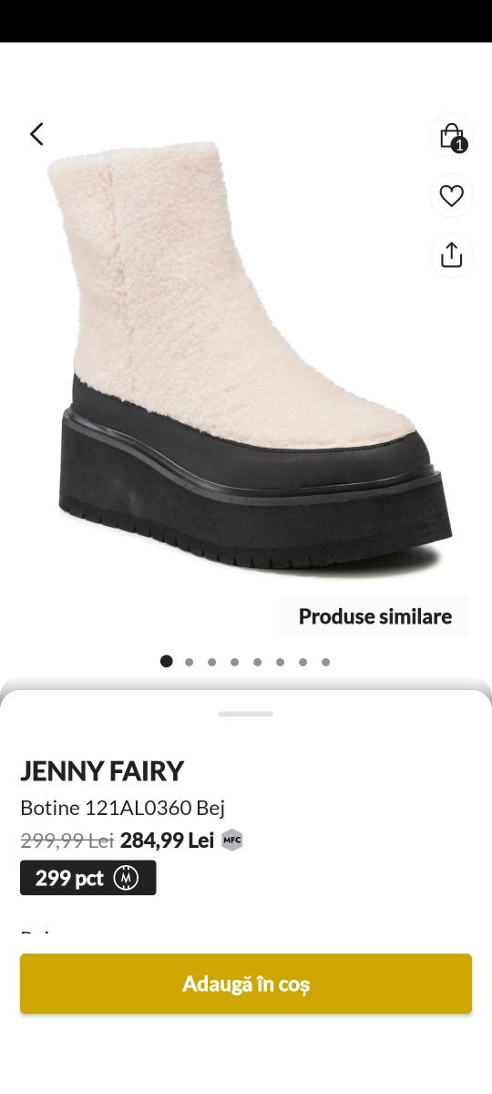 Ghete Jenny Fairy Cu Platforma