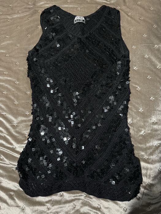 Топ за парти черен