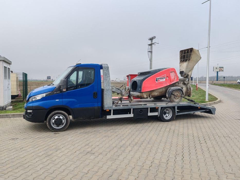 Tractări auto non-stop platforma transport dube