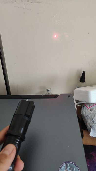 Lanterna 3 in 1, led, laser, electroșoc