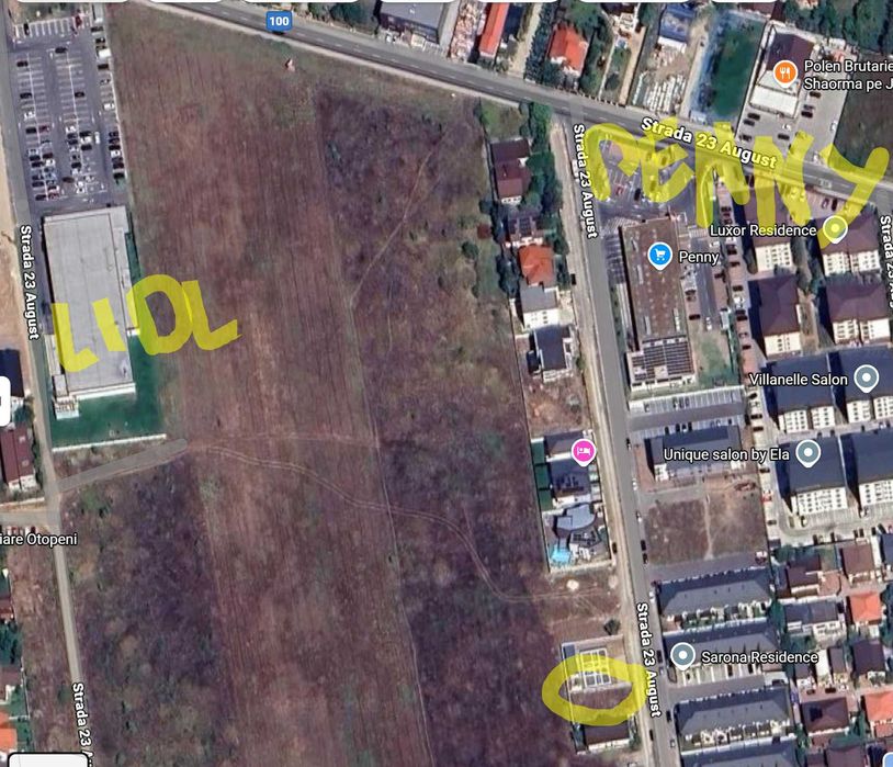 Teren Otopeni ultracentral str. 23 August, langa Lidl si Penny