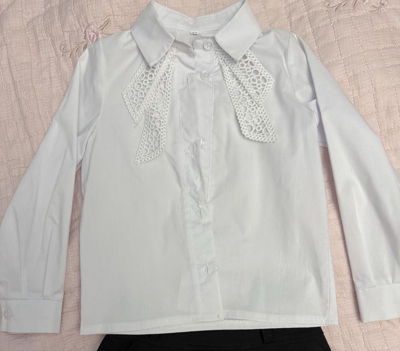 Продам белую рубашку + юбку!