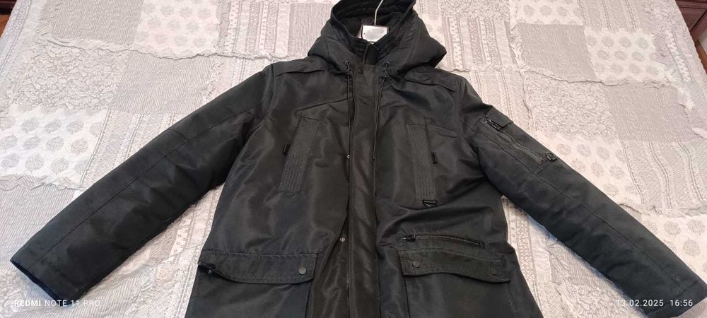 Geaca parka barbateasca iarna