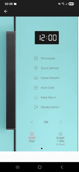 Cuptor cu microunde Samsung  23 L 800 W verde
