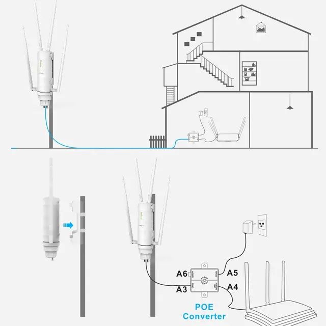 Wavlink AC1200 2.4G/5G водоустойчив WiFi екстендер