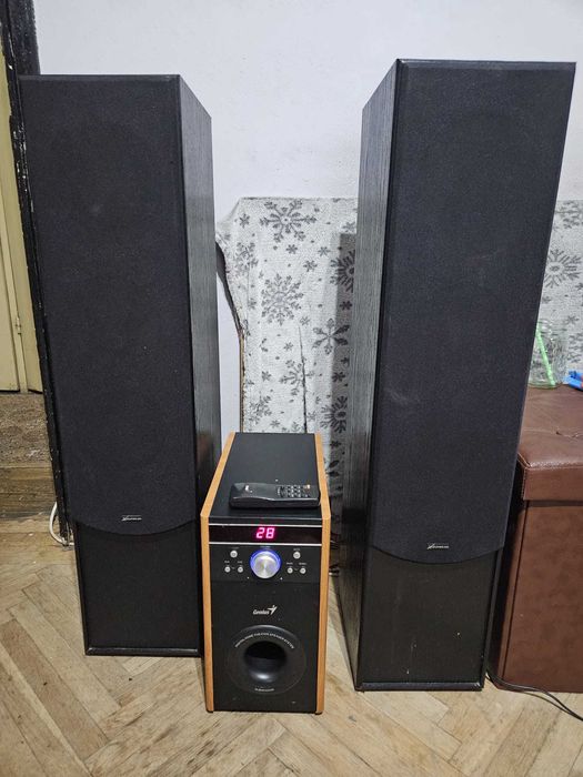 2 Boxe + Subwoofer cu telecomanda gratuit