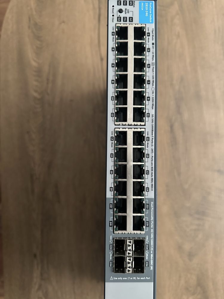 Procurve 2810-24G 24 портов гигабитов суитч
