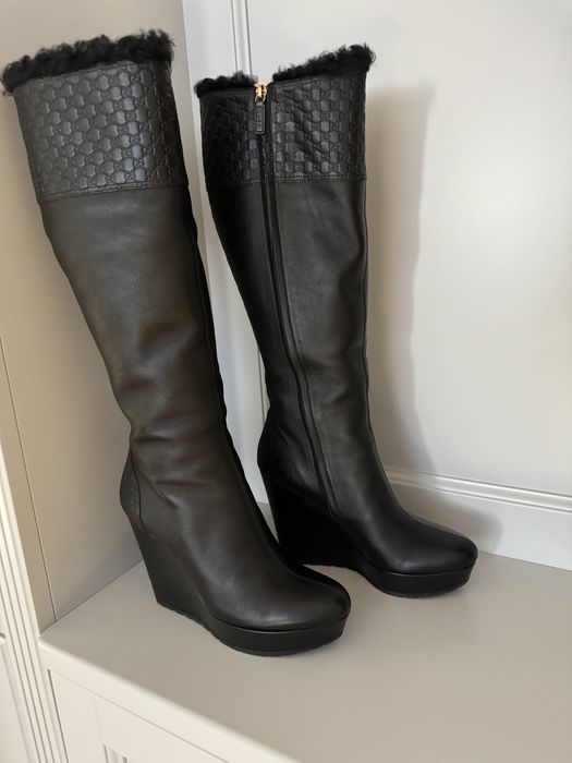 Cizme piele Gucci