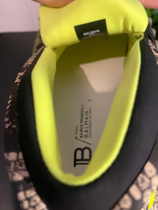 Adidasi/ Sneakers Balmain Gray & Green Unicorn Sneakers