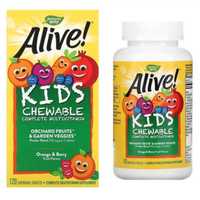 Витамины для детей, Alive, детский мультивитаминный комплекс, 120 шт