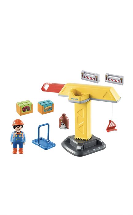 Конструктор-Playmobil  Моята първа ферма 6750 и Строител кран 70165