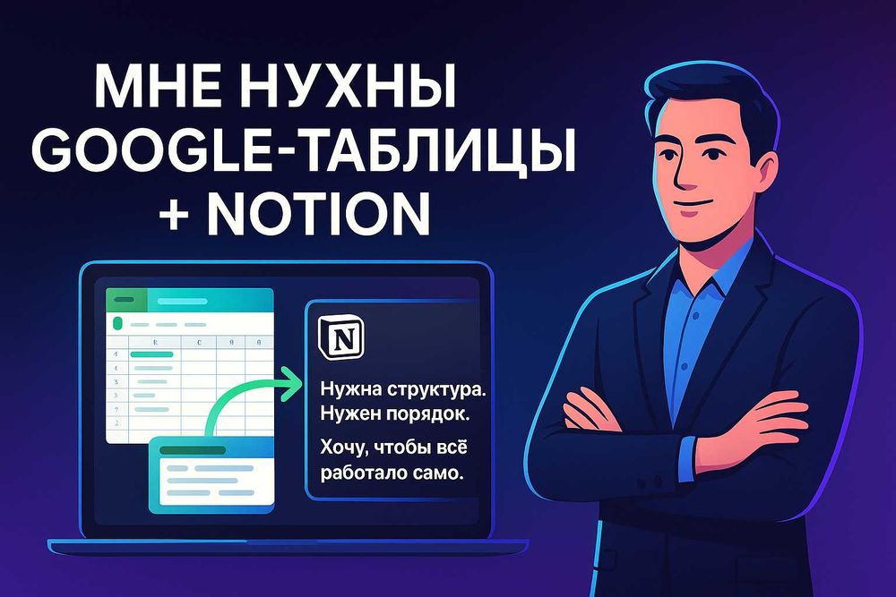 Умные  google-таблицы + notion