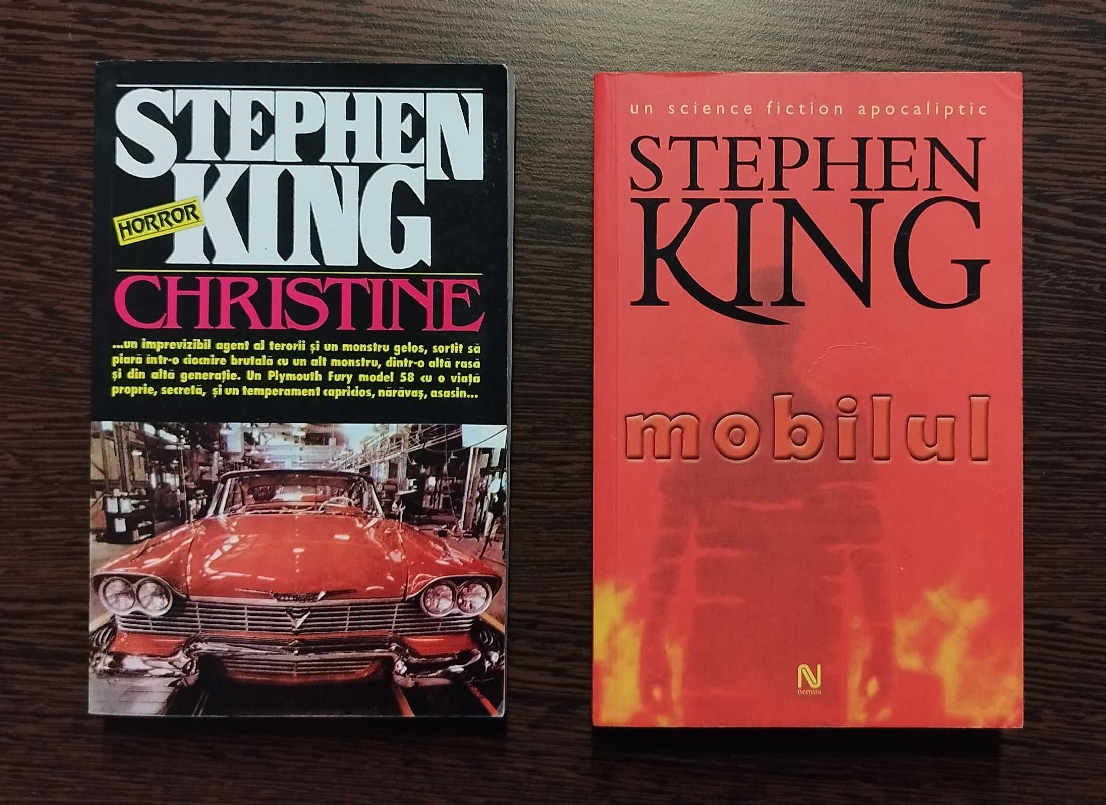 STEPHEN KING - Christine (1994), Mobilul (2006), ed. Nemira