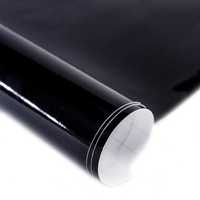Суперглянцевая черная виниловая пленка для салона автомобиля