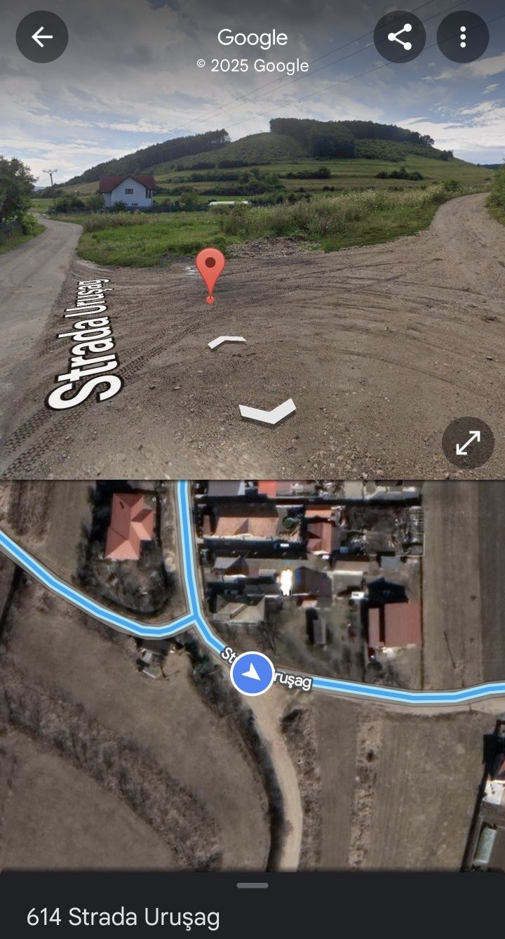 Vand teren de casa , duplex ,la asfalt Luna de sus 1000mp