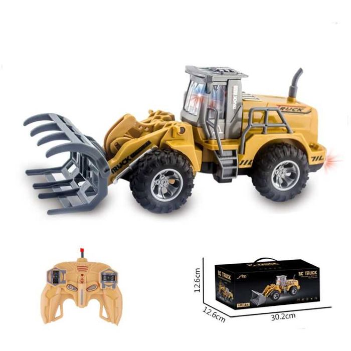 Булдозер граблен с дистанционно управление 1:30, D6, Жълт