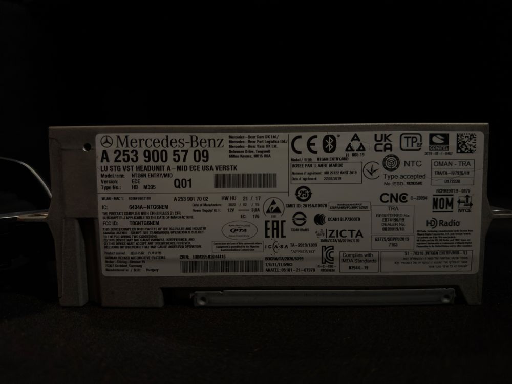 Навигация нтг6.0 MBUX (glc c253/c w205/e w213/други)